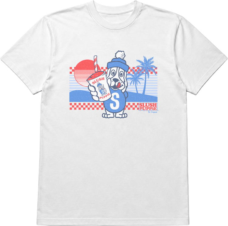 Chilly Dog Tropical Pose Slush Puppie T-Shirt