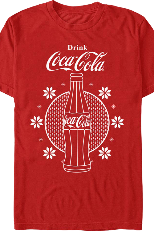 Red Christmas Bottle Coca-Cola T-Shirt