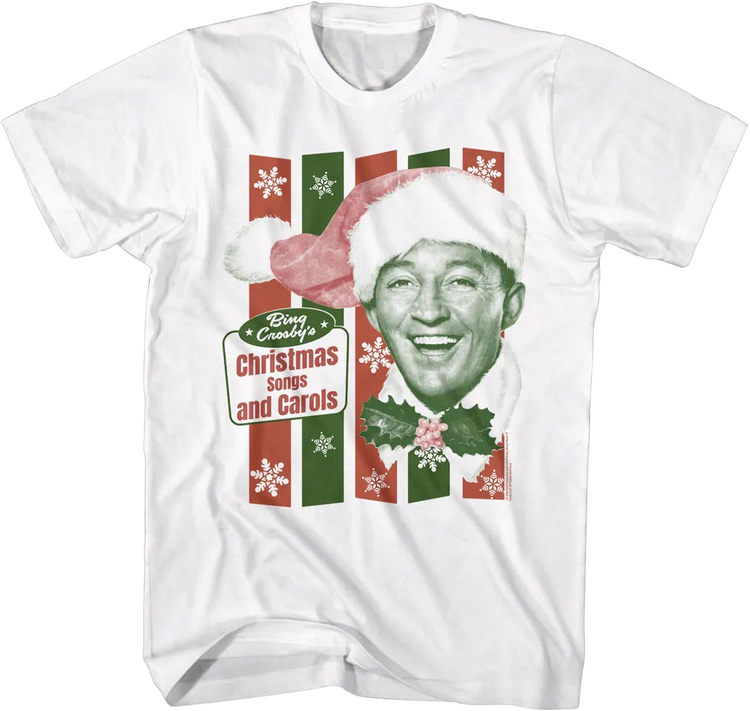 Christmas Songs And Carols Bing Crosby T-Shirt