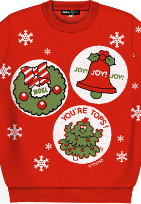 Christmas Trio Scratch N Sniff Knitted Sweater