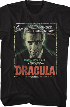 Christopher Lee As Dracula Hammer Films T-Shirt