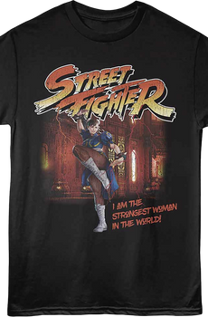Chun-Li Strongest Woman Street Fighter T-Shirt