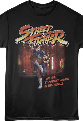Chun-Li Strongest Woman Street Fighter T-Shirt