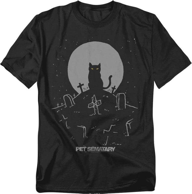 Church With Tombstones Pet Sematary T-Shirt