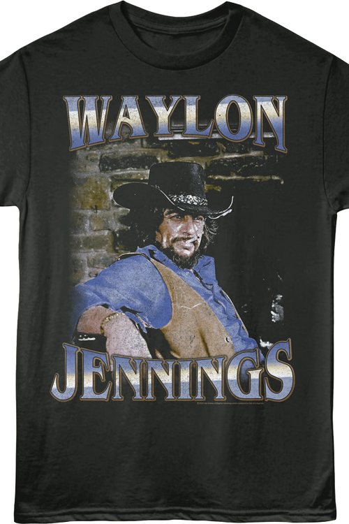 Cigarette Waylon Jennings T-Shirt