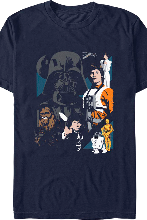Classic Characters Collage Star Wars T-Shirt