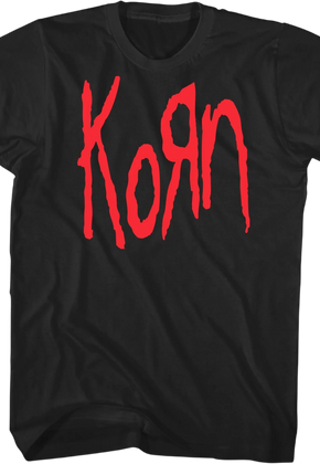 Classic Red Logo Korn T-Shirt