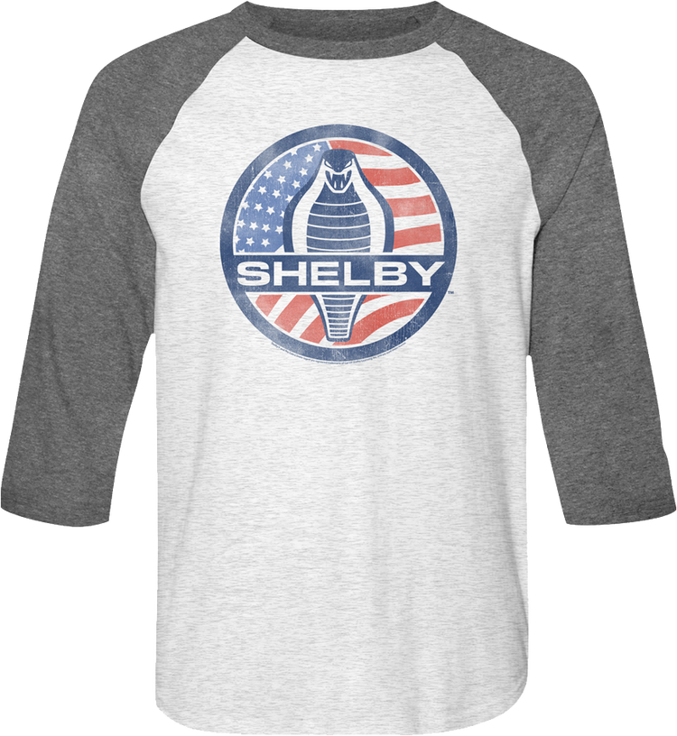 Cobra Logo Shelby Raglan Baseball Shirt