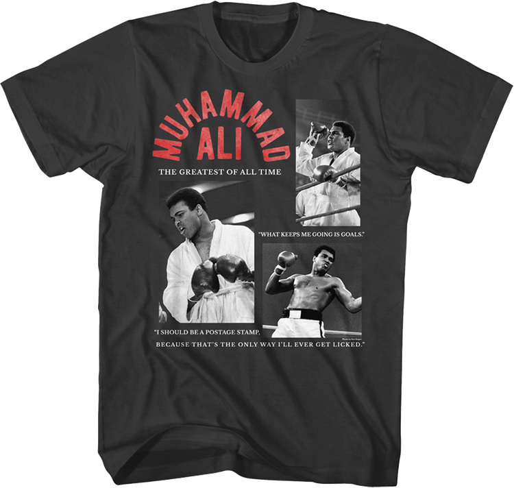 Collage And Quotes Muhammad Ali T-Shirt