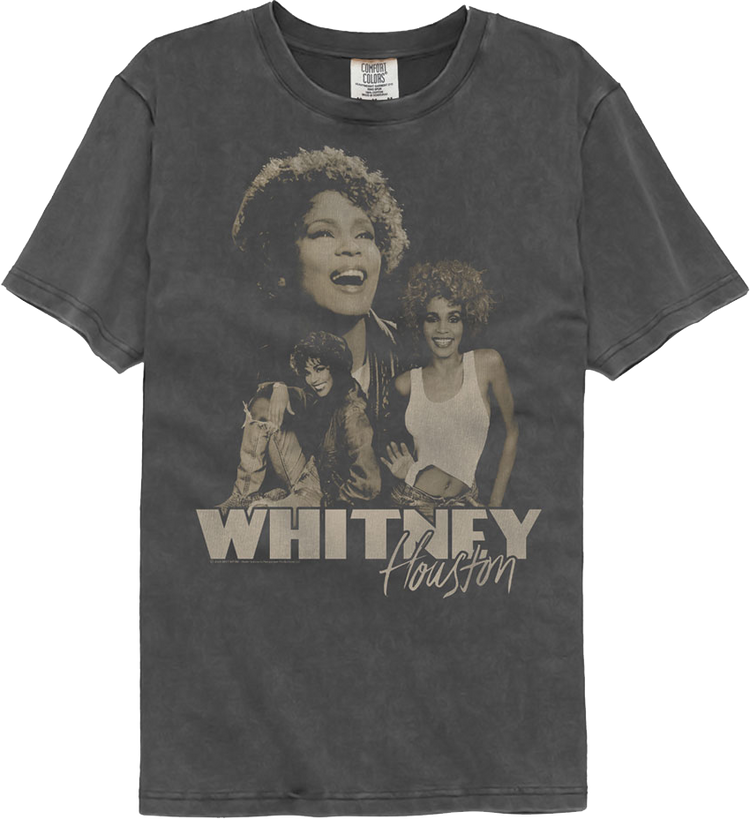 Collage Whitney Houston Comfort Colors Brand T-Shirt