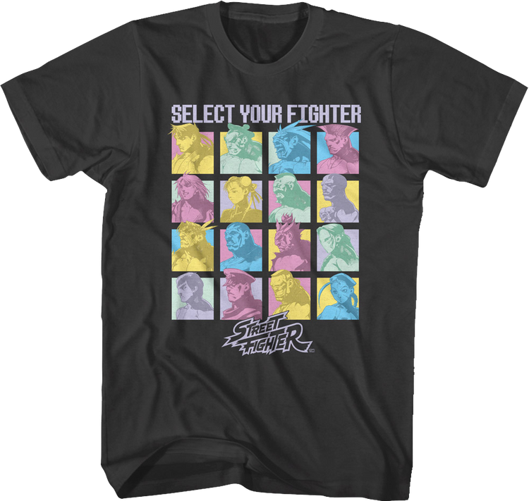 Colorful Selection Street Fighter T-Shirt