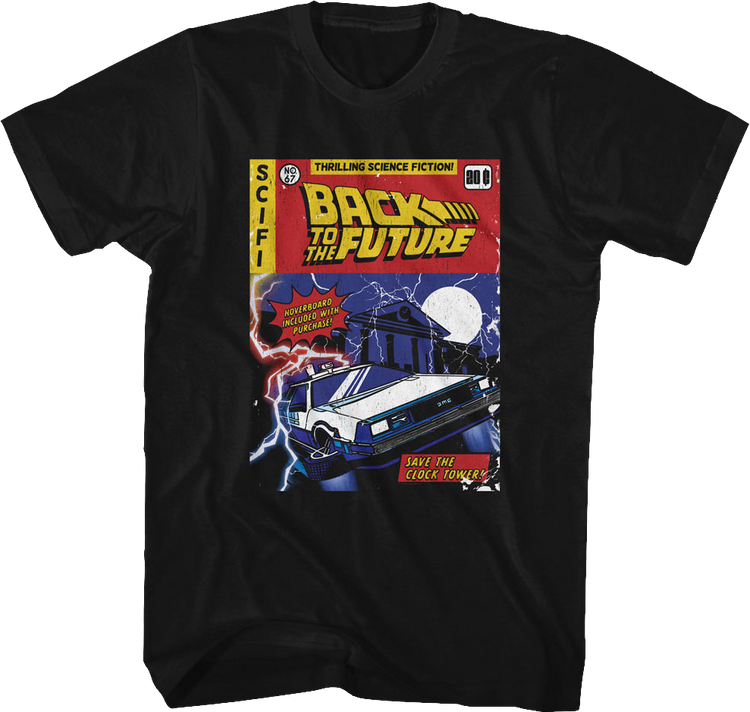 Comic Book Cover Back To The Future T-Shirt