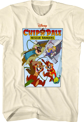 Comic Book Cover Chip 'n Dale Rescue Rangers T-Shirt