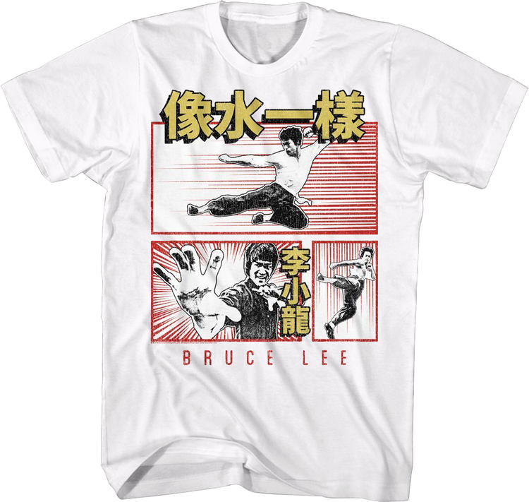 Comic Book Panels Bruce Lee T-Shirt