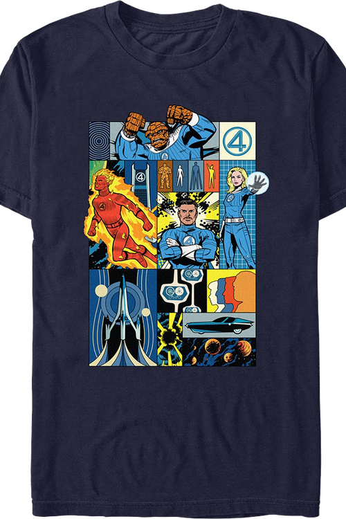 Comic Panels Fantastic Four T-Shirt