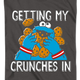 Cookie Monster Getting My Crunches In Sesame Street T-Shirt thumbnail
