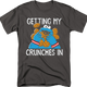 Cookie Monster Getting My Crunches In Sesame Street T-Shirt thumbnail
