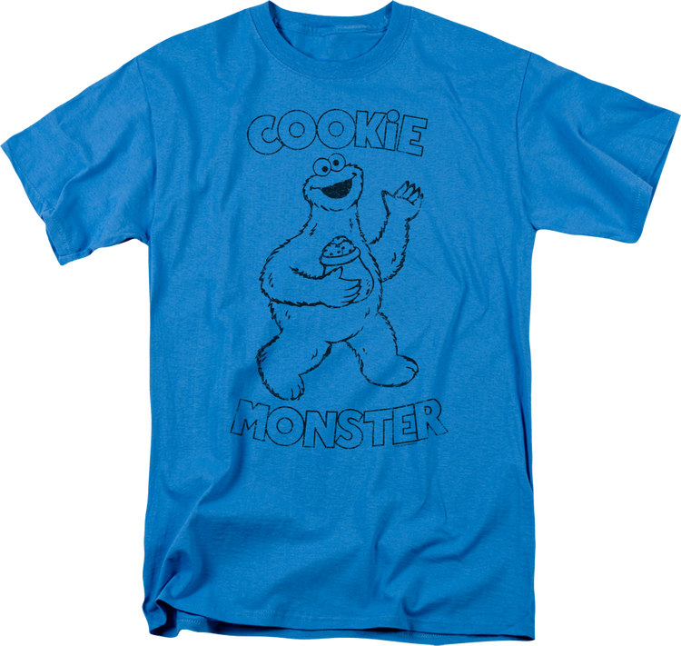 Cookie Monster Snack Sesame Street T-Shirt