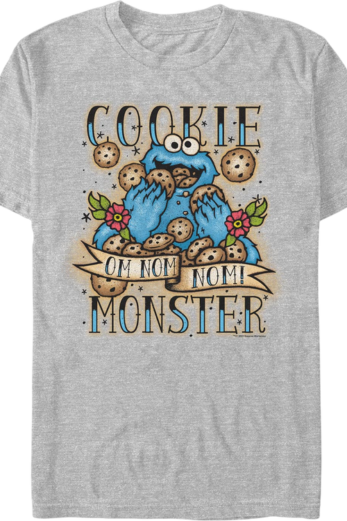 Cookie Monster Tattoo Sesame Street T-Shirt