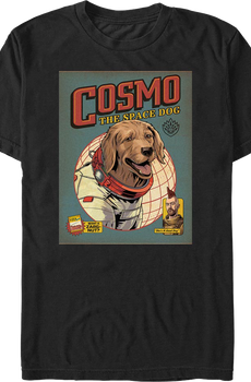 Cosmo The Space Dog Comic Book Cover Guardians Of The Galaxy T-Shirt