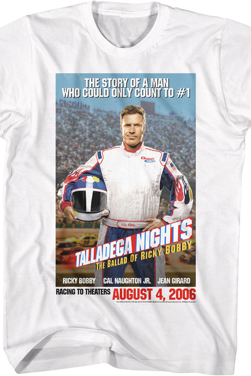 Count To #1 Poster Talladega Nights T-Shirt