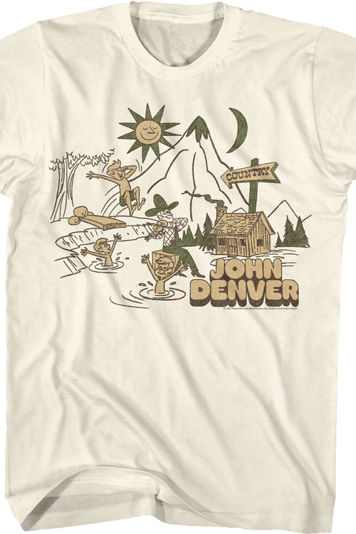 Country Swimming John Denver T-Shirt