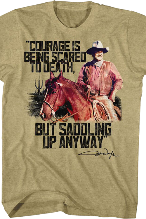 Saddling Up John Wayne T-Shirt