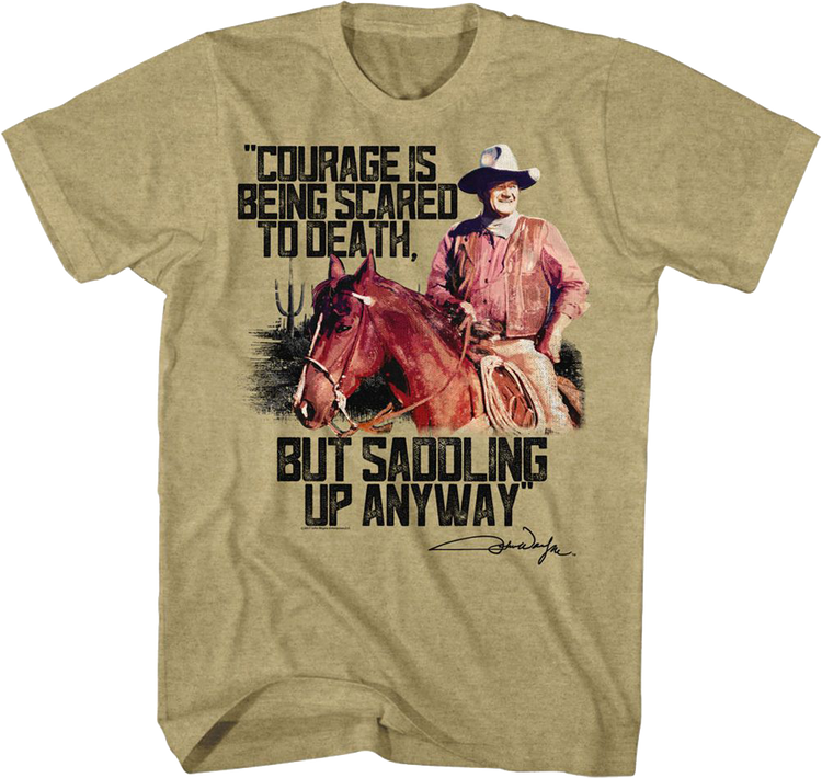 Saddling Up John Wayne T-Shirt