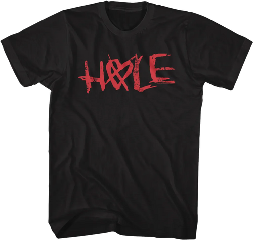 Crossed Heart Logo Hole T-Shirt