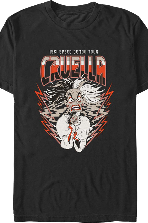 Cruella Speed Demon Tour Disney T-Shirt