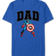 Dad Captain America Marvel Comics T-Shirt thumbnail