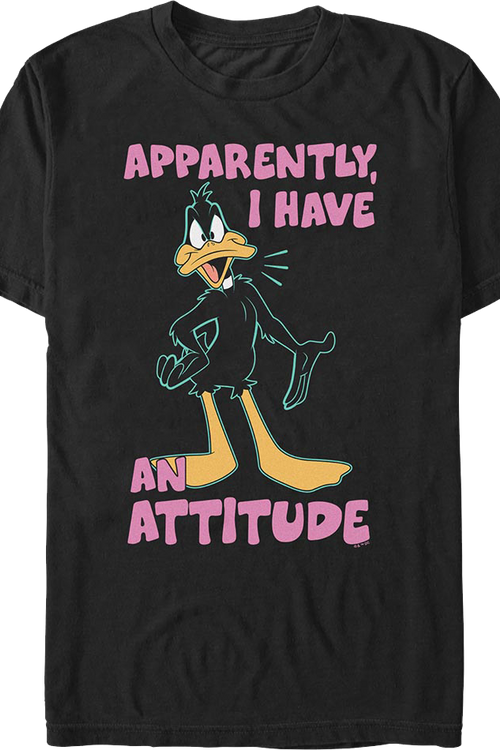 Daffy Duck Apparently I Have An Attitude Looney Tunes T-Shirt