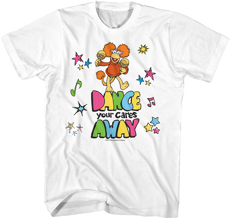 Dance Your Cares Away Colorful Shapes Fraggle Rock T-Shirt
