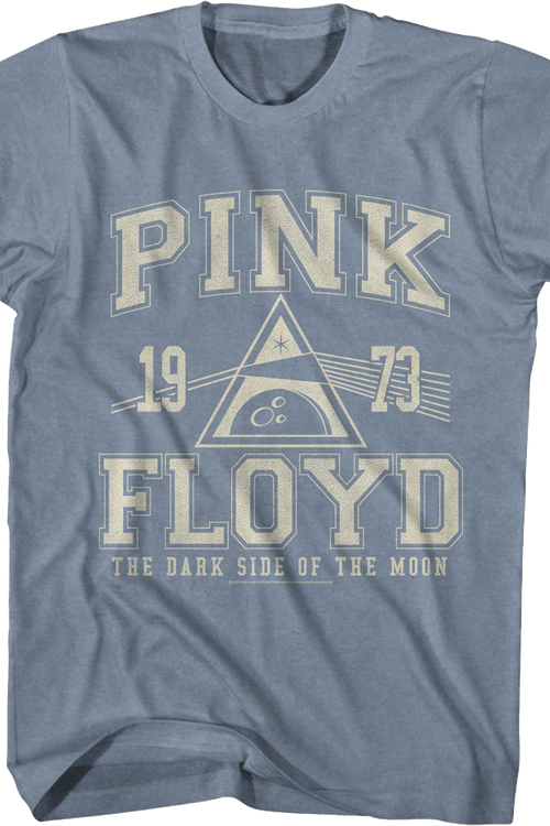 Dark Side of the Moon Athletic 1973 Logo Pink Floyd T-Shirt