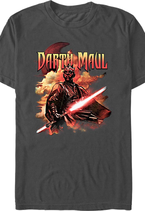 Darth Maul Lightsaber Pose Star Wars T-Shirt