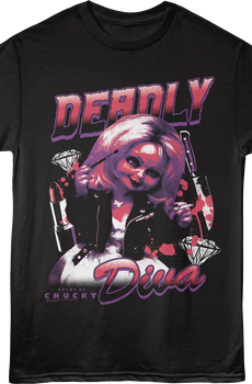 Deadly Diva Bride Of Chucky T-Shirt