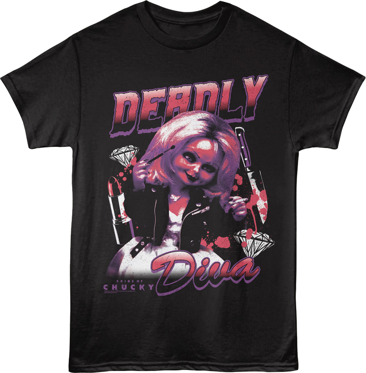 Deadly Diva Bride Of Chucky T-Shirt