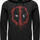 Deadpool Paint Splatter Logo Marvel Comics Hoodie thumbnail