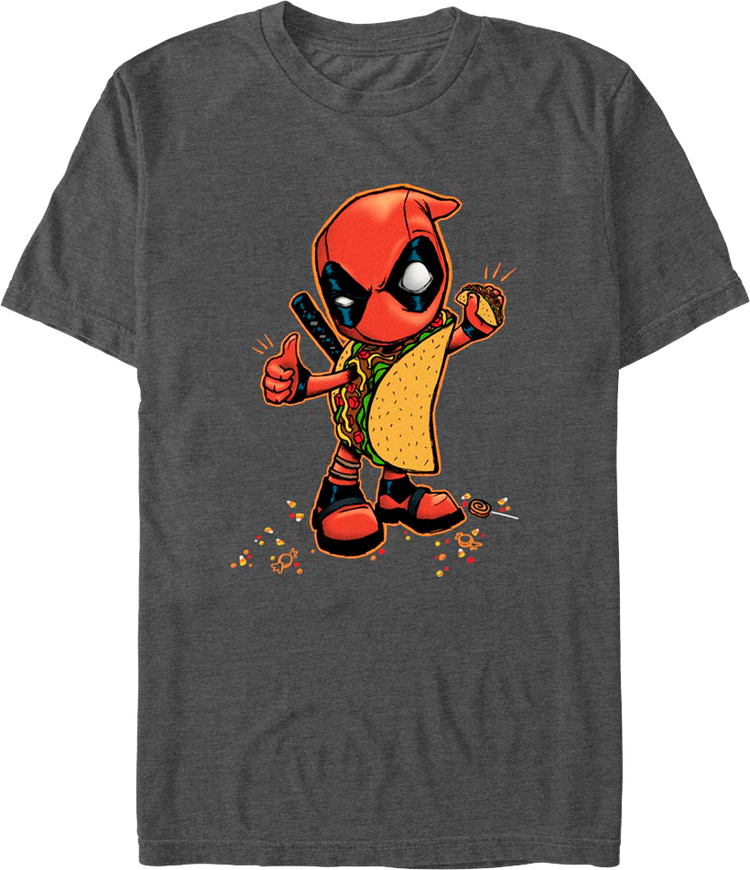 Deadpool Taco Costume Marvel Comics T-Shirt