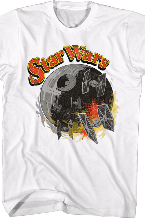 Death Star And TIE Fighters Star Wars T-Shirt