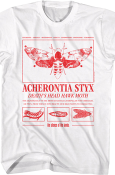 Acherontia Styx Death's Dead Hawk Moth Silence Of The Lambs T-Shirt