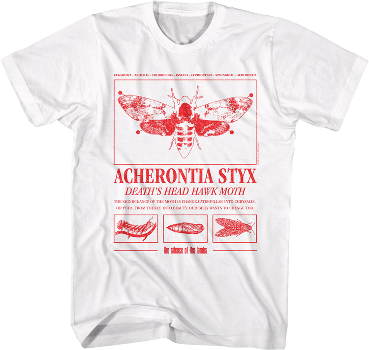 Acherontia Styx Death's Dead Hawk Moth Silence Of The Lambs T-Shirt