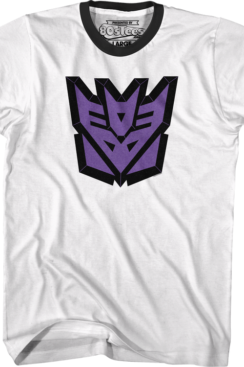 Decepticons Classic Logo Transformers Ringer Shirt