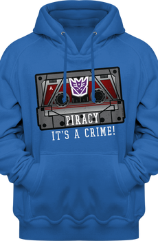 Decepticons Piracy Transformers Pullover Hoodie