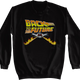 Delorean Fire Tracks Back To The Future Sweatshirt thumbnail