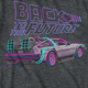 DeLorean Neon Outline Back To The Future T-Shirt thumbnail