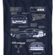 DeLorean Schematic Back To The Future Navy T-Shirt thumbnail