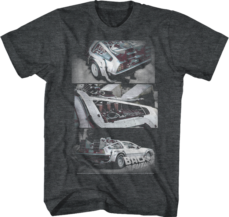 DeLorean Time Machine Perspectives Back To The Future T-Shirt
