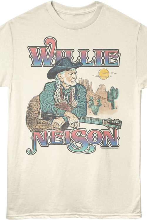 Desert Illustration Willie Nelson T-Shirt