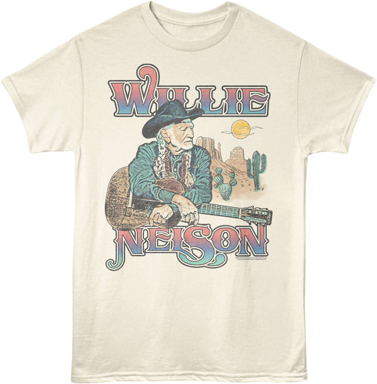 Desert Illustration Willie Nelson T-Shirt